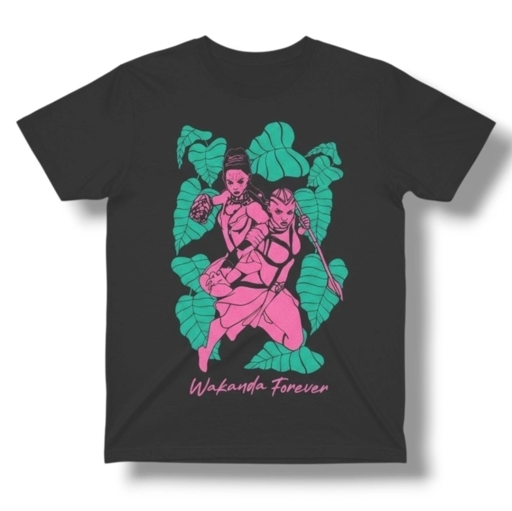 Marvel Comics Women’s Wakanda Forever Phantom Graphic T-Shirt